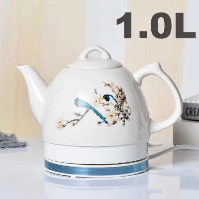 1L Electric Kettle Ceramic Tea Boiler Automatic Power off Detachable base Anti-dry protection kicthen tools Household health pot