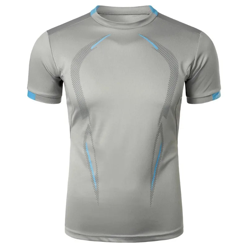 Summer Gym Breathable T Shirt Men Quick Drying Jogging Tops Men Lightweight Training Tees Fitness Tops Running Sweatwear