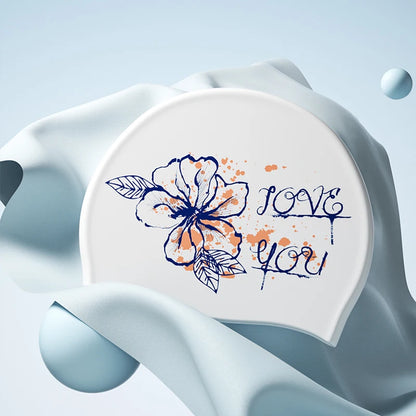 New Silicone Swimming Cap Waterproof and Durable Swim Cap for Long Hair No-slip Swim Cap for Women
