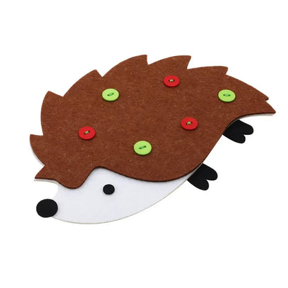 Children's Early Education Toys Animals Theme DIY Fabric Material Package Kids Educational Toy Button Buckle Zipper Teaching Toy
