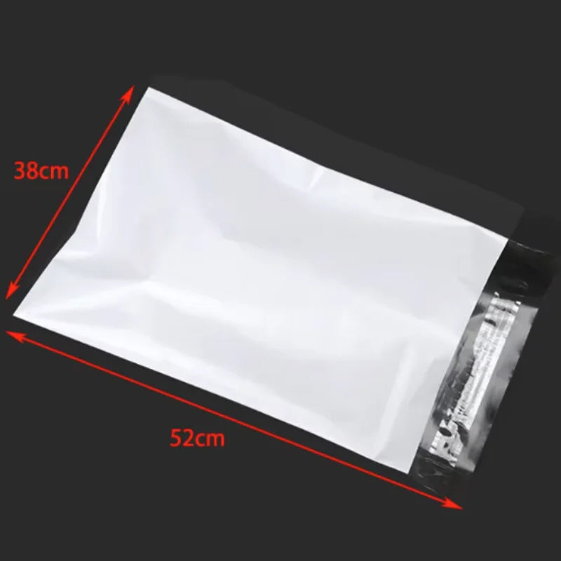 Bulk White Self-Seal Adhesive Courier Bags for Express Delivery - Plastic Packaging Pouches Envelope Storage Mail Envelope