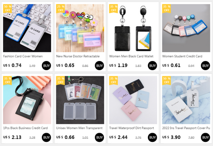 Credit Card Cover Women Aluminum Alloy Work Name Card Holders Case Business Work Card ID Badge Lanyard Holder Metal Bags