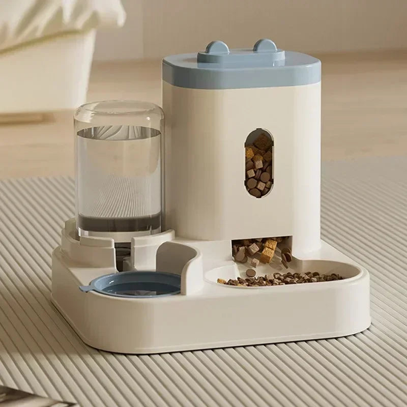 Ee2 In 1 Gravity Pet Feeder Water Dispenser Strike,Automatic Cat Dog Food Water Bowl Basin Dogs Pet Supplies