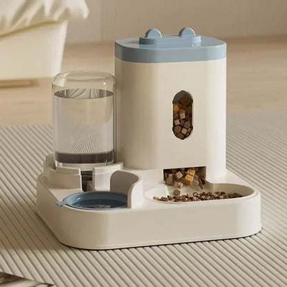 Ee2 In 1 Gravity Pet Feeder Water Dispenser Strike,Automatic Cat Dog Food Water Bowl Basin Dogs Pet Supplies