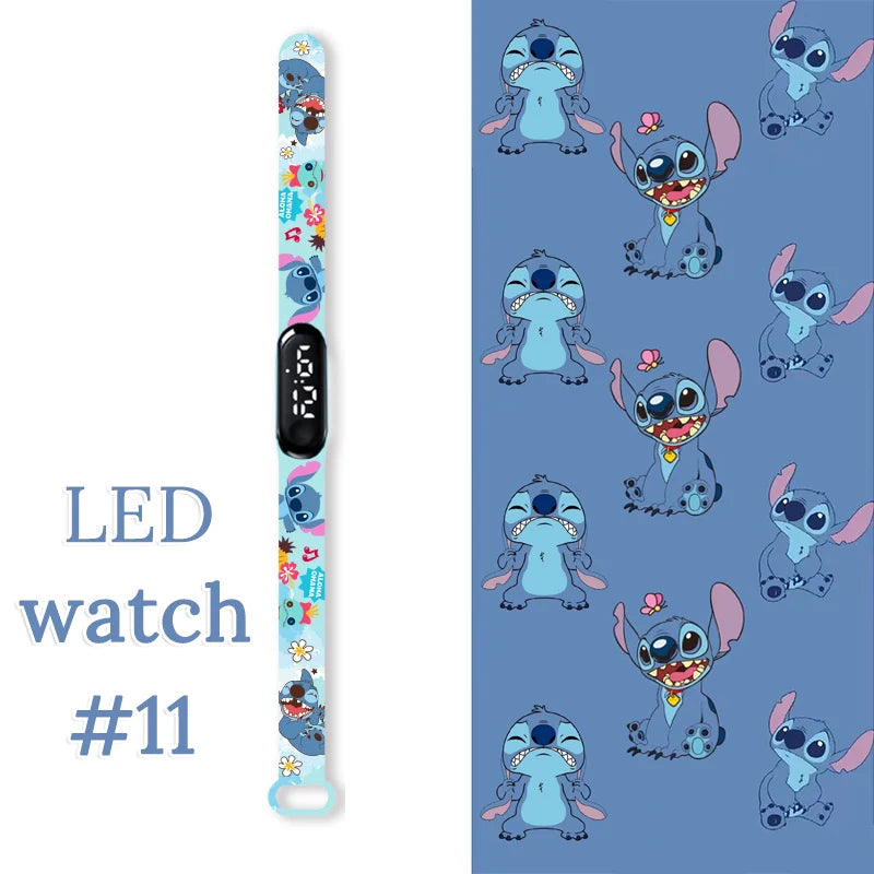 Fashion Stitch Children Watches Girls Waterproof Sport Wristband Women Bracelet  Kids LED Watch Touch Digital Clock