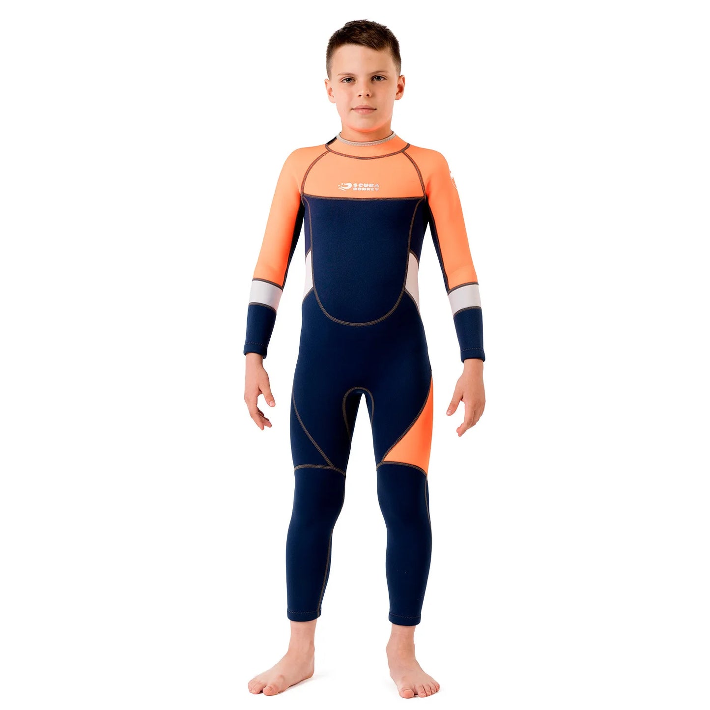 Hisea Childen Wetsuits 2.5mm Neoprene Elastic Swimming Surfing Spearfishing Suit Wetsuit Boys Swimsuit Equipent Diving Equipment