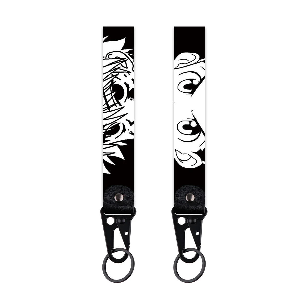 Anime Dragon Keychain For Car Motorcycle Cool Short Lanyard Wrist Strap Key Holder Cosplay Accessories Toys Gifts