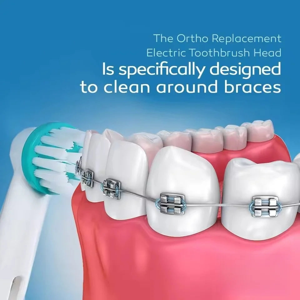 4/8/16 Pcs Interproximal Clean Replacement Brush Heads For Oral B Professional Ortho Orthodontic Electric Toothbrush Heads