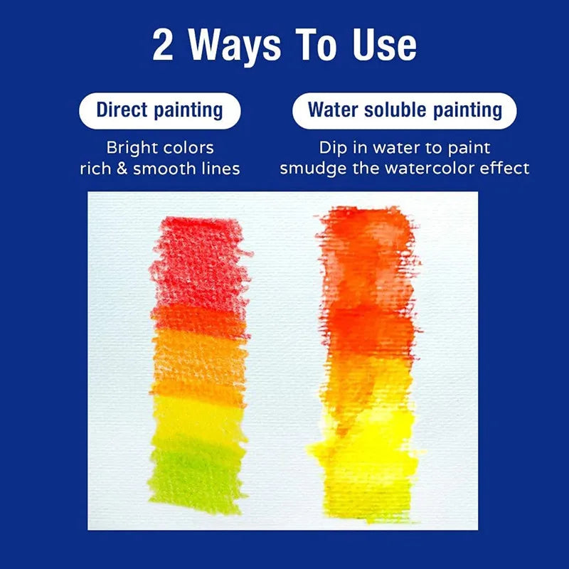 Professional Watercolor Pencil Set 12/36/48/72/120 Coloured Pencils Water Soluble Sketching Pencils with Brush Art Supplies