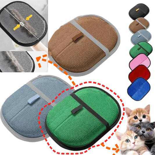 5 Colors Upgraded Double Sided Grooming Glove Pet Supplies Hair Remover Gloves Reusable Thick Gloves Grooming Equipment For Dogs