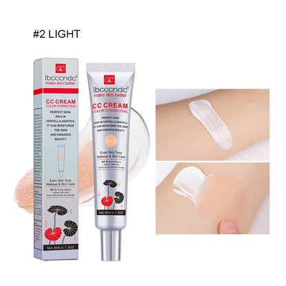 Correcting CC Cream Foundation Moisturizing Waterproof Even Skin Tone Base Makeup Lasting Conceal Pores CC Cream Primer Cosmetic