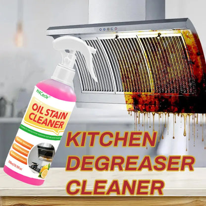 Heavy Duty Kitchen Grease Remover Oil Stain Cleaner Heavy Oil Remover Easily Cleans Stoves Oven Range Hoods Grease Removal Spray