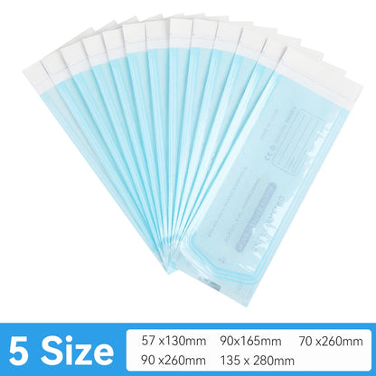 10/20PCS Disposable Self-sealing Sterilization Pouches Bag 5 Sizes Tattoo Accessories Supplies Self-adhesive Clean Bags