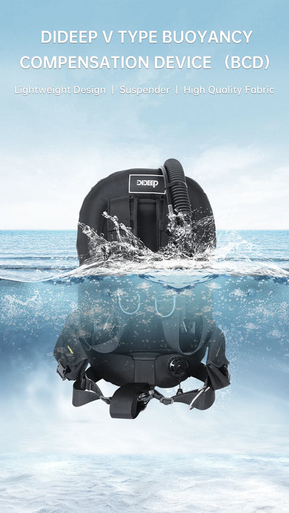 DIDEEP Buoyancy Control Device Donut Design Scuba Diving BCD Equipment High-strength Nylon Professional Diving Safety Gear
