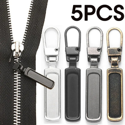Detachable Zipper Puller Universal Replacement Tab Zippers Head Sliders Repair Kit for Suitcases Bags Clothing DIY Sewing Craft
