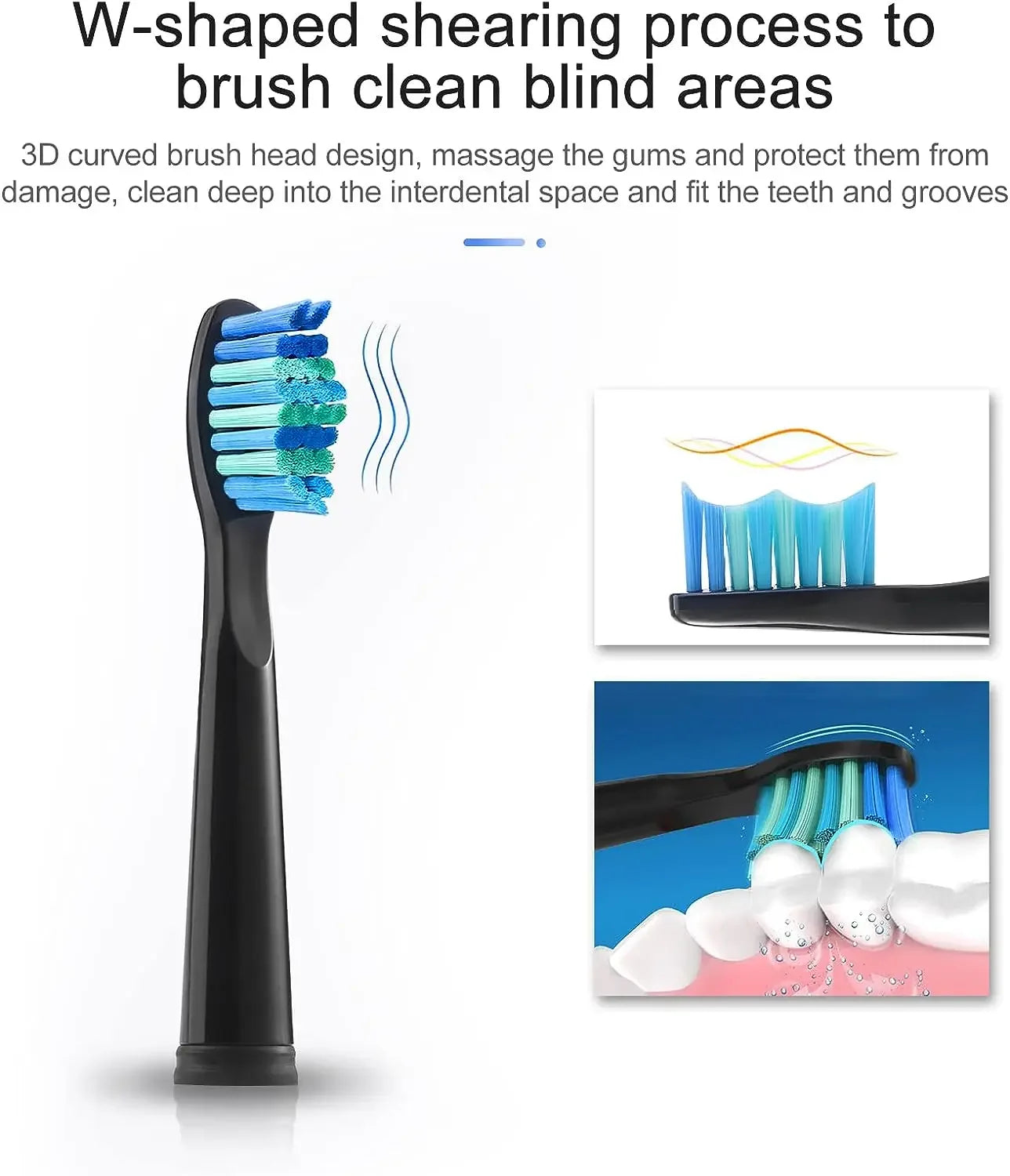 Electric Toothbrush Replacement Heads Compatible With SEAGO SG910/507/958/515/949/575/551,4/8/16pcs