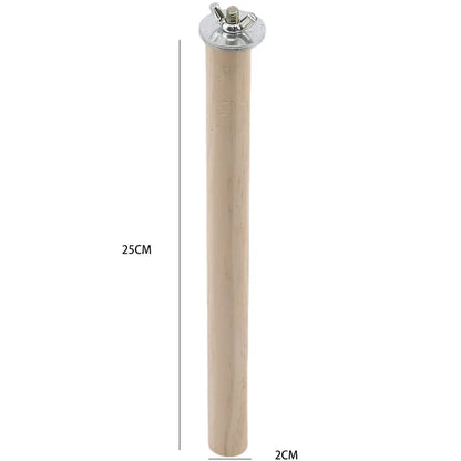 Parrot Pet Raw Standing Stick Wood Hanging Stand Rack Toy Sticksstand Parakeet Branch Perches For Bird Cage Bar Pet Supplies