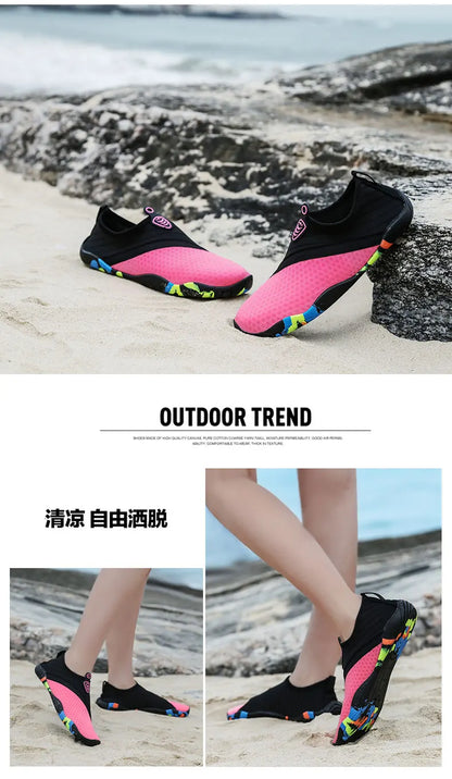 Men Women Aqua Shoes Sneakers Quick Dry Swimming Footwear Unisex Outdoor Breathable Upstream Beach Shoes 35-45#