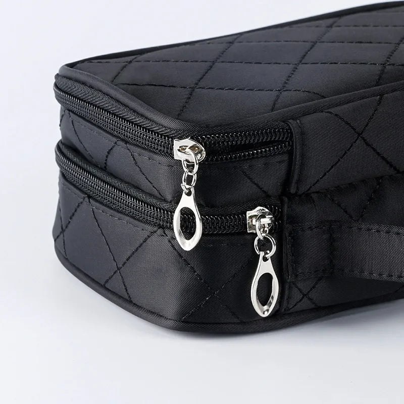 Women's cosmetic bag Double layer Waterproof makeup bag travel essentials organizer large capacity Multifunction toiletry bag