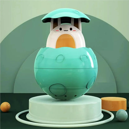 Bath Bathtub Toys for Toddlers 1 2 3 Years Old Duck Rotatable Waterwheel Bathroom Strong Suckers Water Scoop Fun Bath Toys Gifts