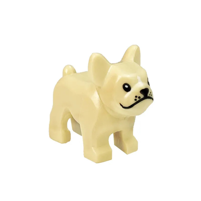 City Animal Zoo Farm Series Building Blocks Street View Panda Brown Bear Cat Pig Long Wool Sheep Cow Cattle Pet Bricks Toys Kids