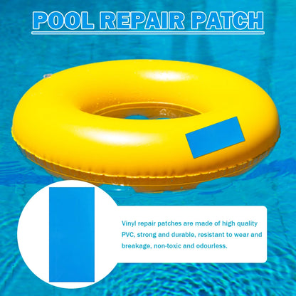 10pcs Swimming Pool Repair Kit Multifunctional PVC Underwater Repair Patches Wear-Resistant Croppable Inflatable Boat Supplies