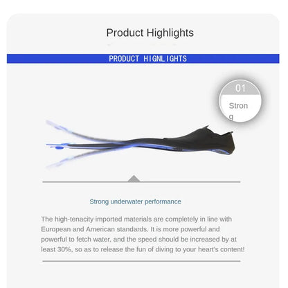 Adult Diving Equipment Long Webbed Deep Diving Outdoor Snorkeling Lightweight Frog Shoes Youth Swimming Training Frog Shoes