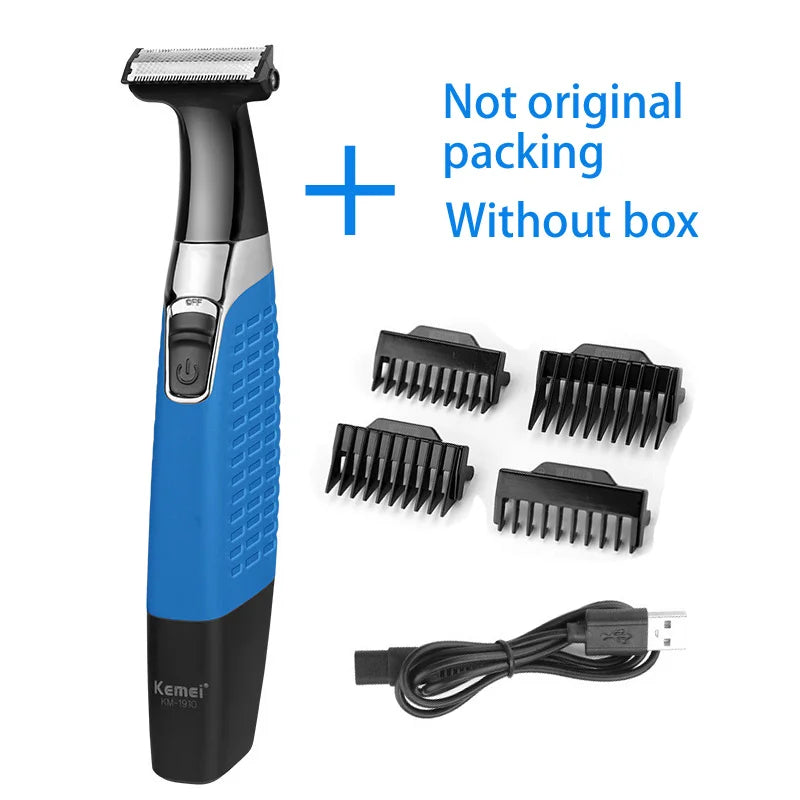 kemei body trimmer rechargeable electric shaver beard shaver electric razor men shaving machine hair trimmer face care