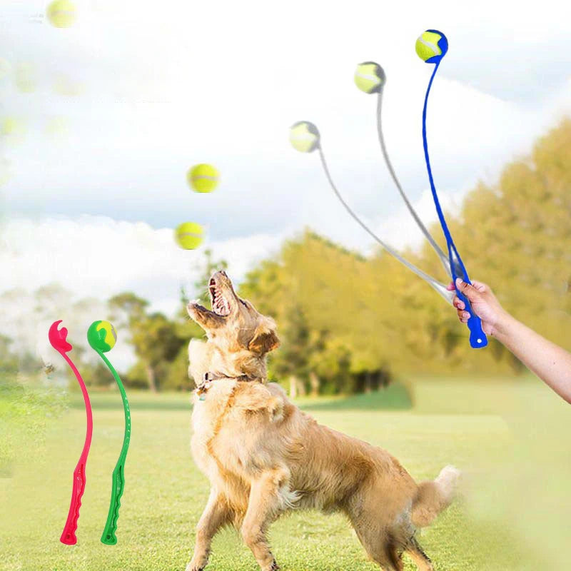 Pet Tennis Ball Launcher Stick - Interactive Outdoor Dog Funny Training Interactive Ball Picking Toy Training Toys Pet Supplies