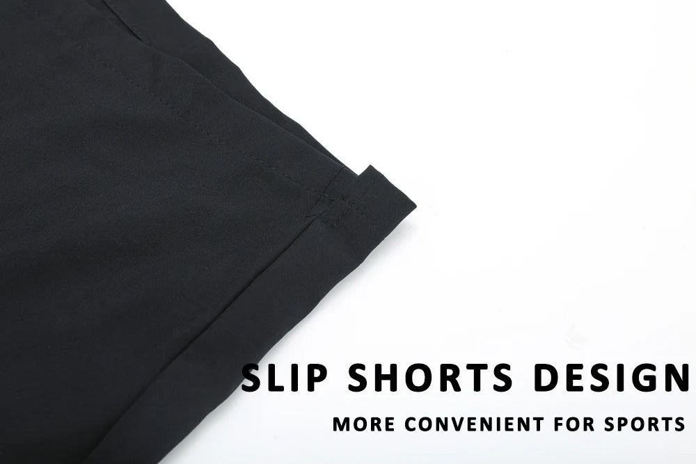 Datifer Brand 2026 Summer Mens Shorts Solid Polyester Gym Traje De Baño Hombre Breathable Mesh Liner Side Pockets Sport Swimwear