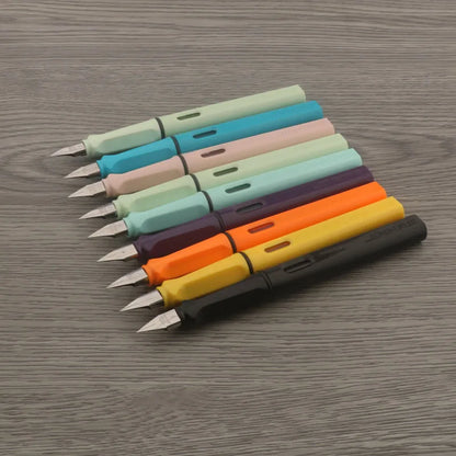High Quality Brand Jinhao Fashion Fountain Pen Starry Plastic Finance Classic Macaron Pink EF Ink Pen Office School Supplies New