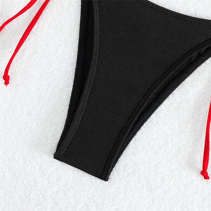 Cute Cherry Micro Bikinis Sets Mini Thong Sexy Swimsuit Women String Halter Swimwear Triangle Bikini Mujer Bathing Suit Biquinis