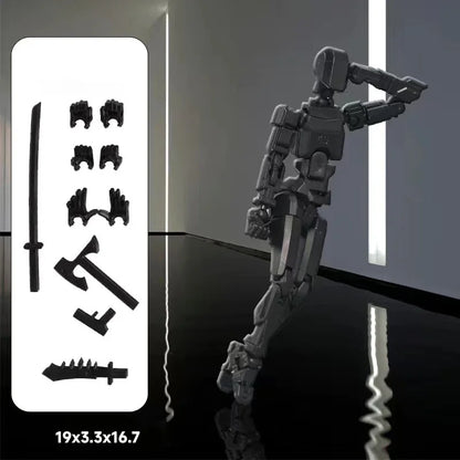 UNGH Multi-Jointed Action Figure Dragon 3D Printed Assembly Movable 13 Body Movable Robot Toys Gifts For Children