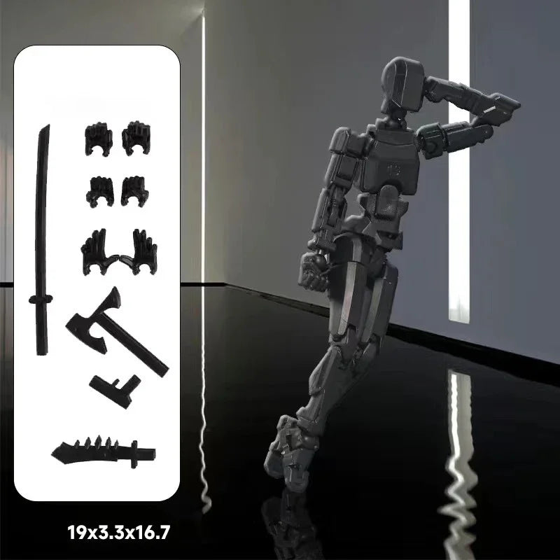 UNGH Multi-Jointed Action Figure Dragon 3D Printed Assembly Movable 13 Body Movable Robot Toys Gifts For Children