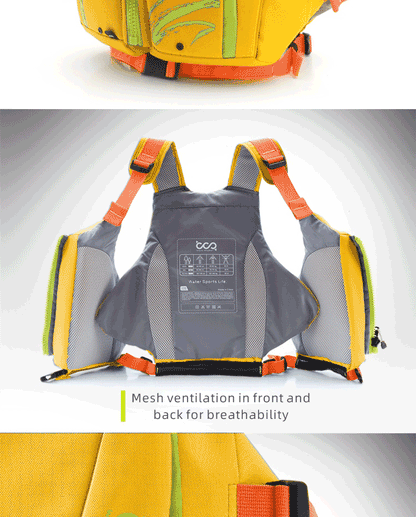 Adult Kids Kayak Life Jackets Approved EN ISO 12402-5 Certified Buoyancy Aids Youth Safety Fishing Vest