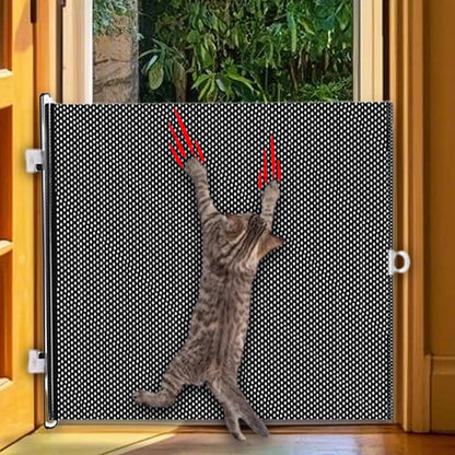Retractable Baby Gate Pet Gate Extendable Baby Safety Gate Multifunctional Animal Fence Cat Barriers 40x125cm Pet Supplies