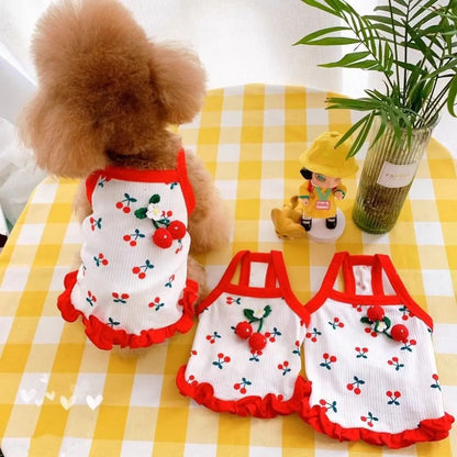 Pet Supplies Cute Little Dog Summer Strap Soft Fashion Dog Vest Breathable Pet Clothes for Kittens Puppy