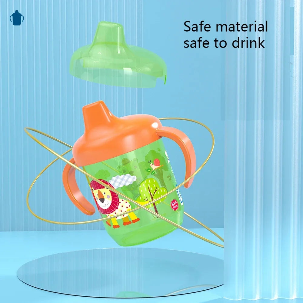 Baby Duckbill Drinking Cup Wide Mouth Cup Double Easy-grip Handle for Tiny Hands,for Toddlers Transition to Independent Drinking