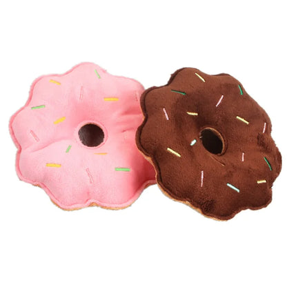 Pet Toys Plush Squeaky Toy Bite-Resistant Clean Dog Chew Puppy Training Toy Soft Banana Bone Vegetable Fruit Pet Supplies DC05
