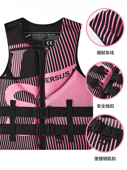 Life Jacket Adult Professional Super Buoyancy Surf Vest Water Sports Kayak Motorboat Drifting Vest Rescue Lifeguard Life Vest