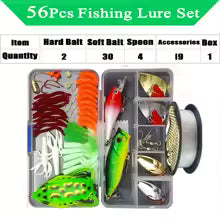 Fishing Lure Kit Soft and Hard Bait