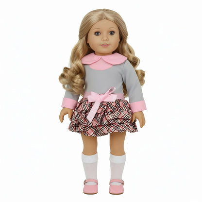 Doll Clothes Pretty Dresses Coat Daily Clothing Fashion Set For 43CM Baby Doll&18Inch American Doll,Girl Toys DIY Gifts
