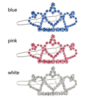 Bling Pearl Dog Collar Small and Medium Dogs Crown Hair Clips Puppy Accessories Doggy Heart and Bone Necklace Pet Supplies