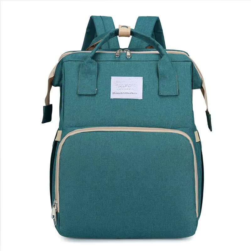 Mommy Diaper Bags Baby Bed Mother Large Capacity Nappy Milk Bottle Backpacks with Changing Mat Convenient Baby Nursing Bags