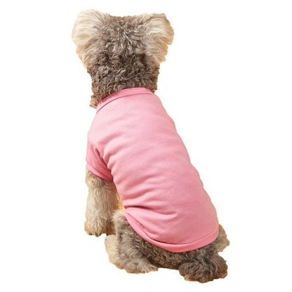 Breathable Dog T-shirt Solid Comfortable Thin Vest For Dogs Cute Summer Pet Clothes Dog Vest Tops Pet Supplies
