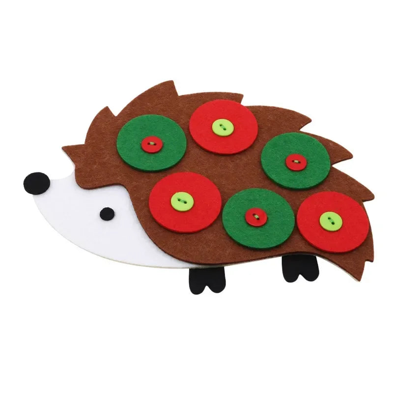 Children's Early Education Toys Animals Theme DIY Fabric Material Package Kids Educational Toy Button Buckle Zipper Teaching Toy
