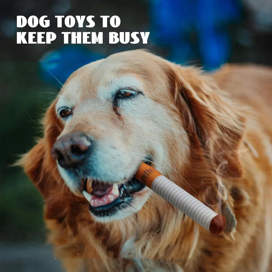 Dog Toy Funny Interactive Plush Dog Toys Creatives Cigarette Design Giggling Chewing Toys for Dog The Perfect Pet Gift for Plays