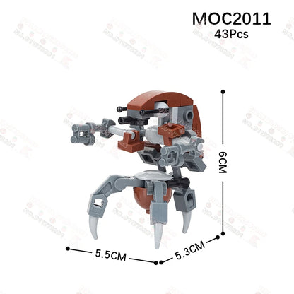 Sci-Fi Movie Series Droid Building Blocks Creative Mini Collector Turret Robot Annihilator Robot Model Bricks Toys For Kids Gift