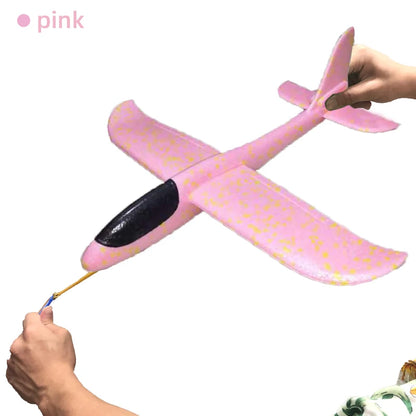 50/33CM Big Flash Foam Plane Glider Hand Throw Light Inertial AirPlane EPP Outdoor Launch Fun of Kids Toys for Children Boy Gift