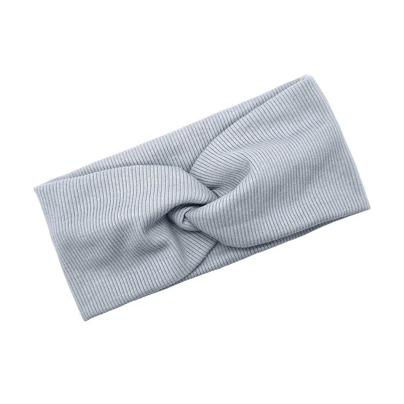 Baby Headband Yoga Sport Girls Kids Children Adult Women Bandage Solid Twisted Knotted Soft Hair Accessories Turban